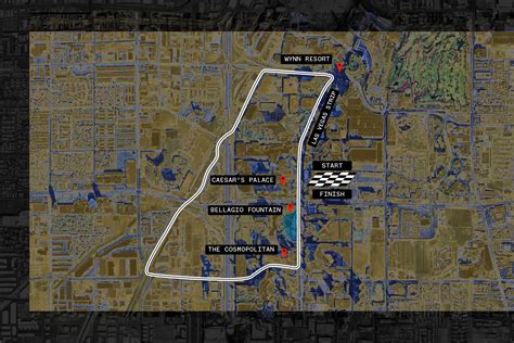 formula 1 las vegas 2023 map